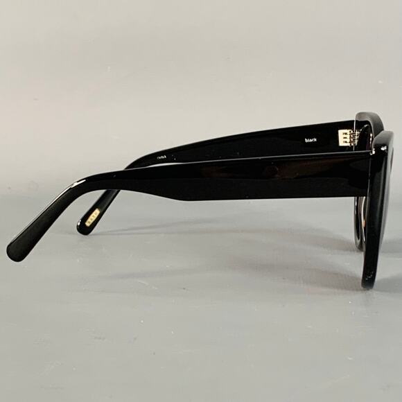 RAEN Durante Black Acetate Round Cat Eye Polarized Sunglasses - Picture 2 of 8